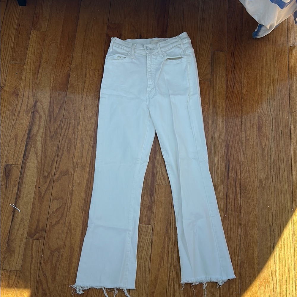 MOTHER White Flared Jeans